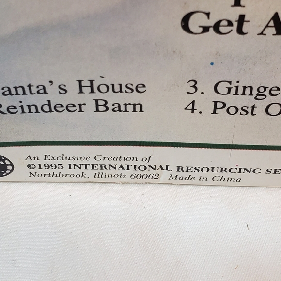 Santa's Town World's Official Christmas Tree Vintage 1995 ST08 Christmas Village - Picture 14 of 15